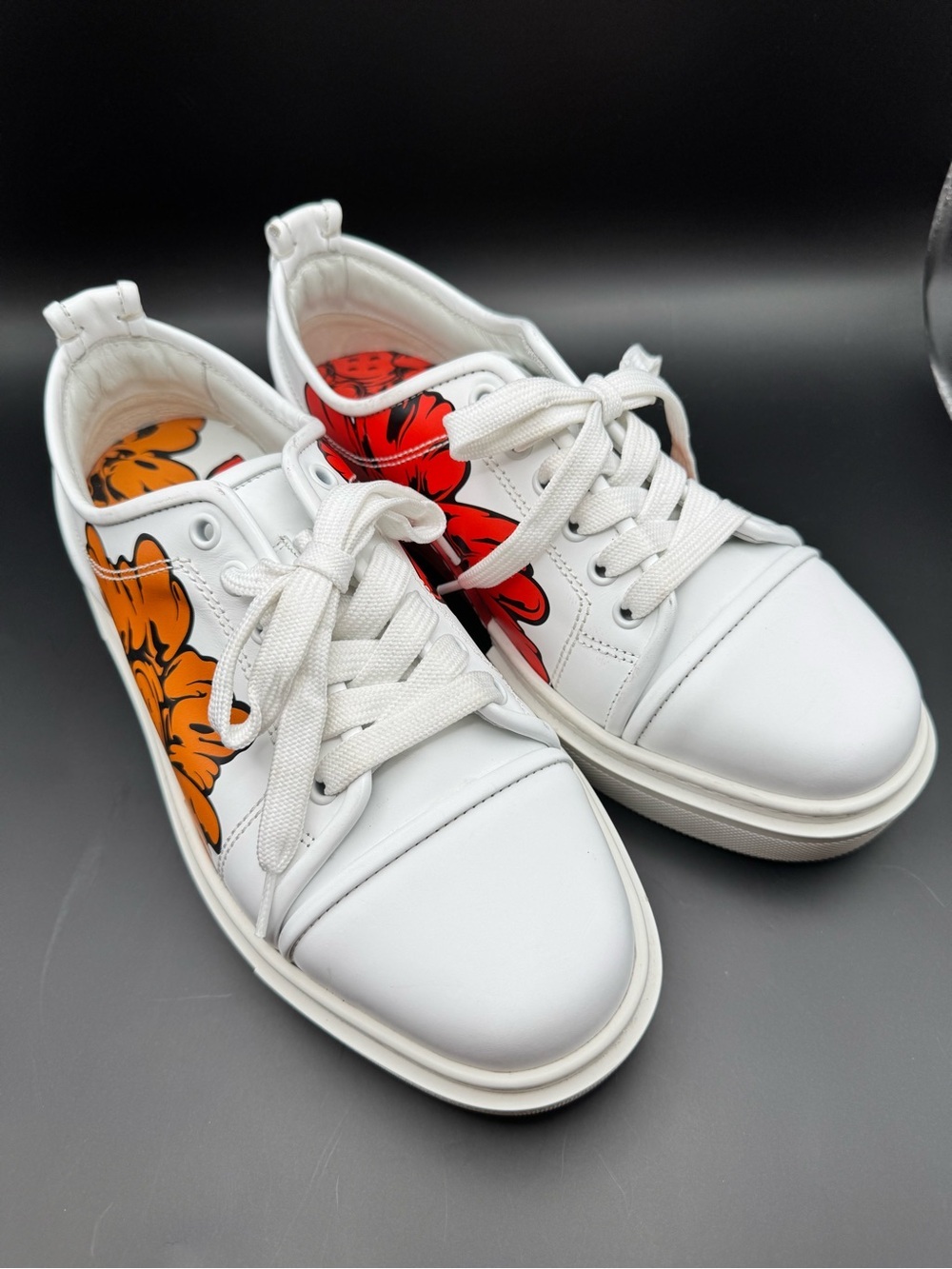 Christian Louboutin Adolon Donna Shun Sudo Button Flower Sneakers EU 39 - Picture 3 of 10